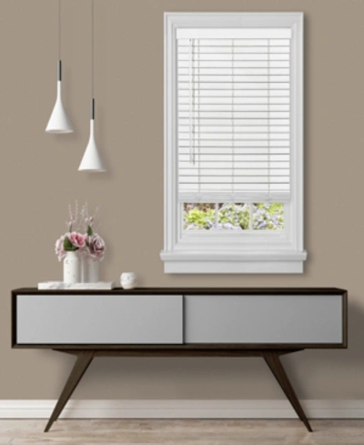 Achim Gii Madera Falsacordless Faux-wood 2" Plantation Blind, 43" X 64" In White