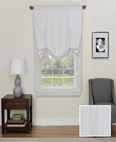 Eclipse Martina Solid Absolute Blackout Window Panel Collection In White