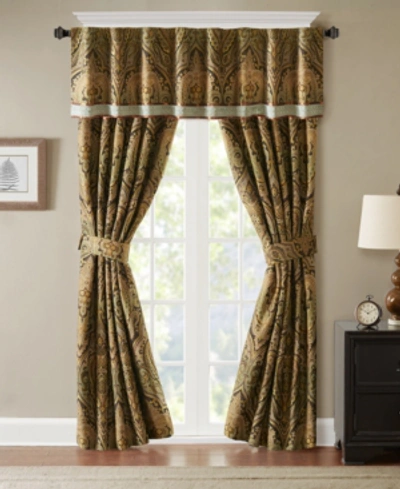 Jla Home Hampton Hill Canovia Springs Rod Pocket Back Tab Window Panels Bedding In Brown