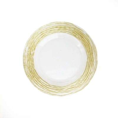 American Atelier Jay Import  Arizona Clear Charger Plate In Gold