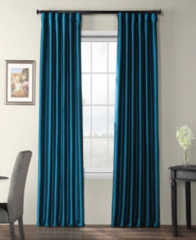 Exclusive Fabrics & Furnishings Blackout Taffeta Panel, 50" X 84" In Blue