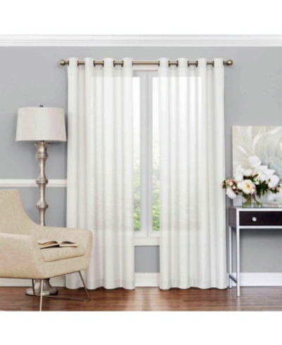 Eclipse Liberty Light Filtering Sheer, 108" X 52" In Ivory