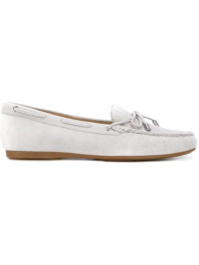 Michael Michael Kors Sutton Suede Moccasins In Grey