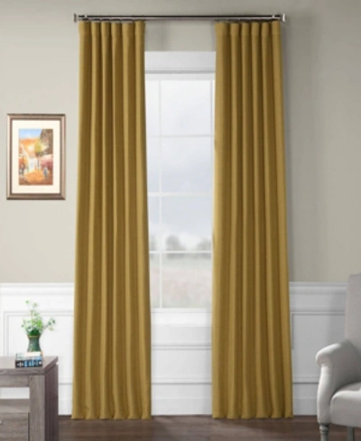 Exclusive Fabrics & Furnishings Bellino Blackout Panel, 120" X 50" In Gold