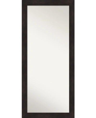 Amanti Art Elegant Brushed Honey Framed Floor/leaner Full Length Mirror, 28.75" X 64.75" In White