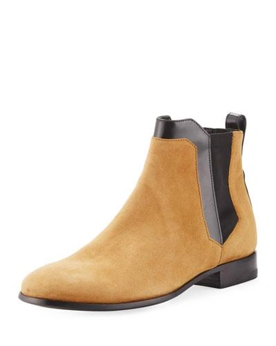 Pierre Hardy Miss Drugstore Suede Ankle Boot In Luggage