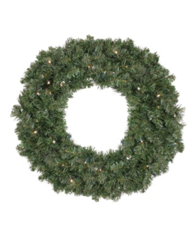 Northlight 24" Pre-lit Led Canadian Pine Artificial Christmas Wreath In Green