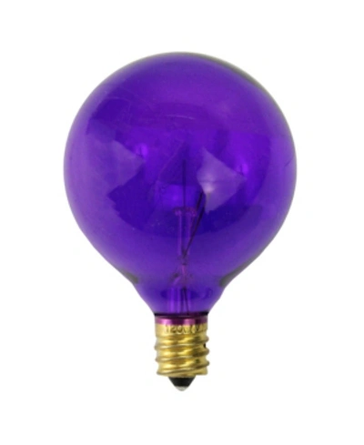 Northlight Pack Of 25 Purple G50 Incandescent Christmas Replacement Bulbs