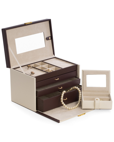 Bey-berk 4-level Leather Jewelry Box In Multi