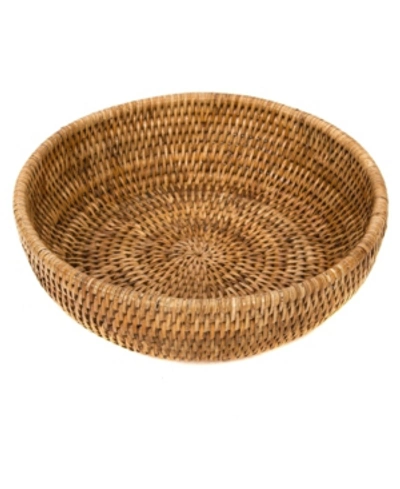 Artifacts Trading Company Artifacts Rattan Bowl In Off-white