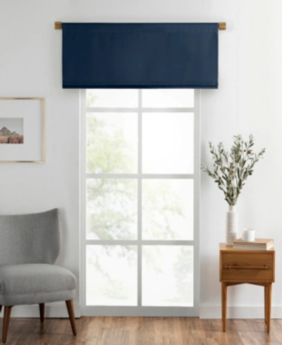 Elrene Sunveil Vanderbilt Straight Pleated Window Valance, 50"x18" In Charcoal