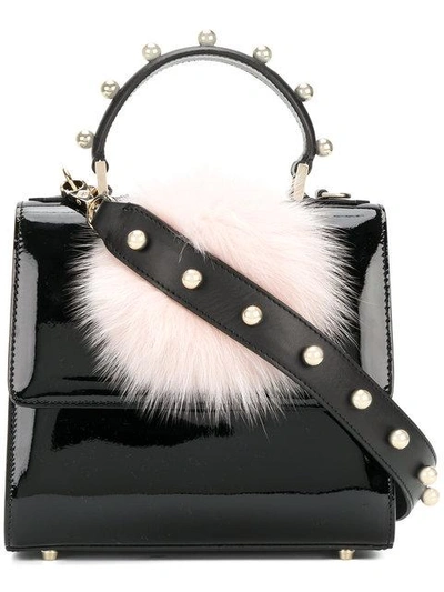 Les Petits Joueurs Studded Pom Pom Tote