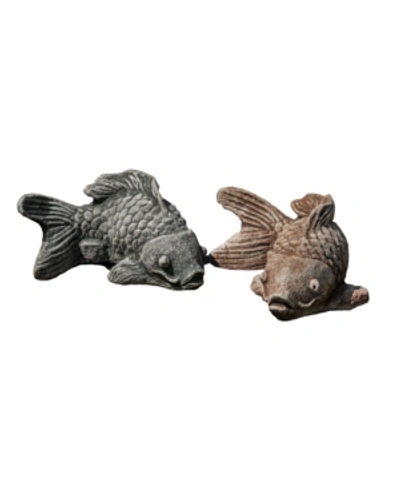 Campania International Coy Koi Animal Statuary In Tan