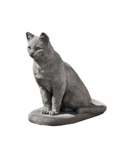 Campania International Garden Cat Garden Statue In Rust