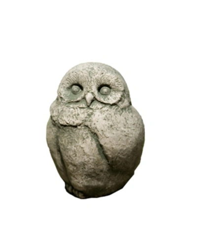 Campania International Baby Barn Owl Garden Statue In Rust