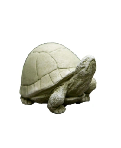 Campania International Box Turtle Garden Statue In Rust