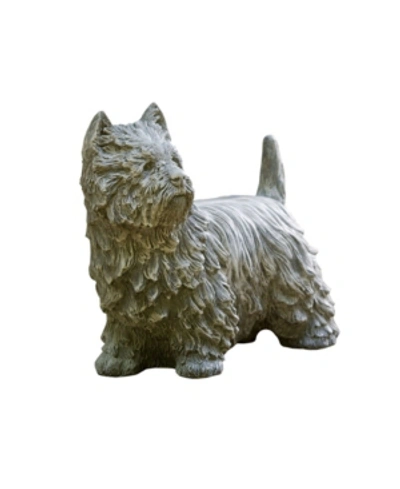 Campania International Westie Garden Statue In Brown