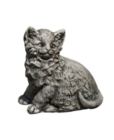 Campania International Cutie Kitty Garden Statue In Rust