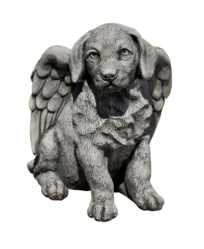 Campania International Angel Puppy Garden Statue In Brown