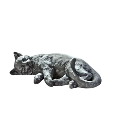 Campania International Dreaming Kitty Garden Statue In Brown