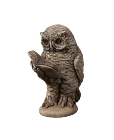 Campania International Scholarly Owl Garden Statue In Brown