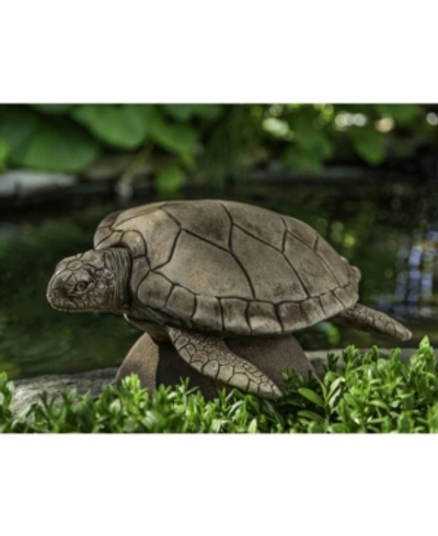 Campania International Large Sea Turtle Statuary In Dark Gray