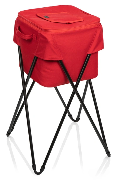 Picnic Time Camping Party Cooler With Stand In Red