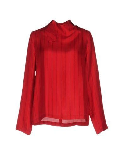 Each X Other Blouses In Brick Red