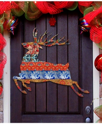 Designocracy Camel Three Kings Nativity Christmas Door Hanger In Multi