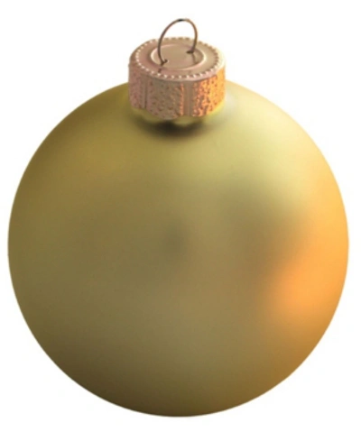 Whitehurst Matte Christmas Ornaments, Box Of 40 In Yellow