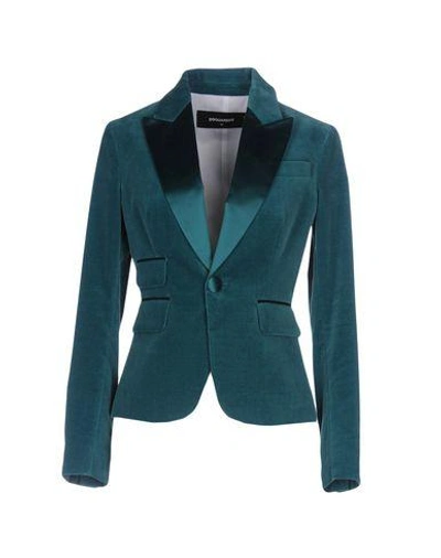 Dsquared2 Blazers In Emerald Green