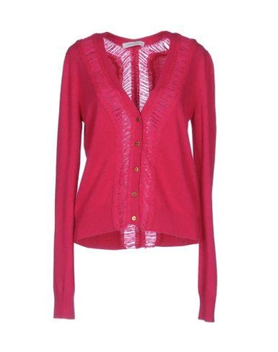 Pierre Balmain Cardigans In Fuchsia