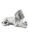 Lladrò Collectible Figurine, Lion With Cub In White