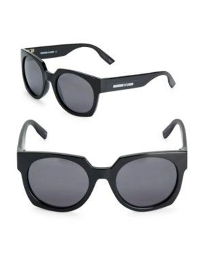Saint Laurent 52mm Round Sunglasses In Black