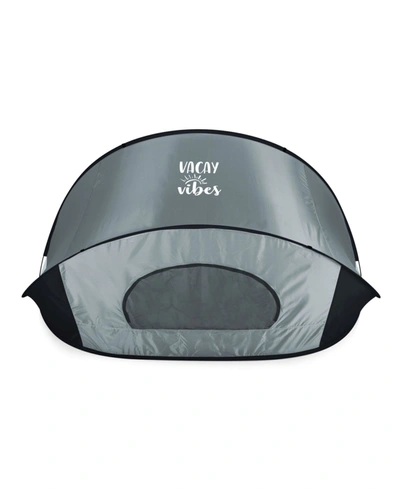 Oniva "vacay Vibes" Manta Portable Beach Tent In Gray