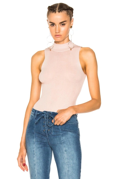 Ulla Johnson Frida Bodysuit In Pink,neutrals