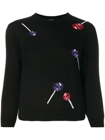 Loewe Lollipop Wool Blend Sweater In Black