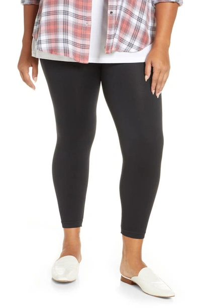 Spanxr Seamless Crop Leggings In Black