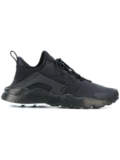 Nike Huarache Run Black Neoprene Fabric Sneakers
