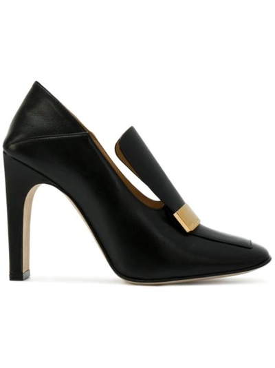 Sergio Rossi Ankle Length Pumps In Black