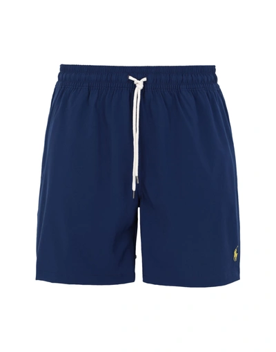 Polo Ralph Lauren Swim Trunks With Logo In Blue