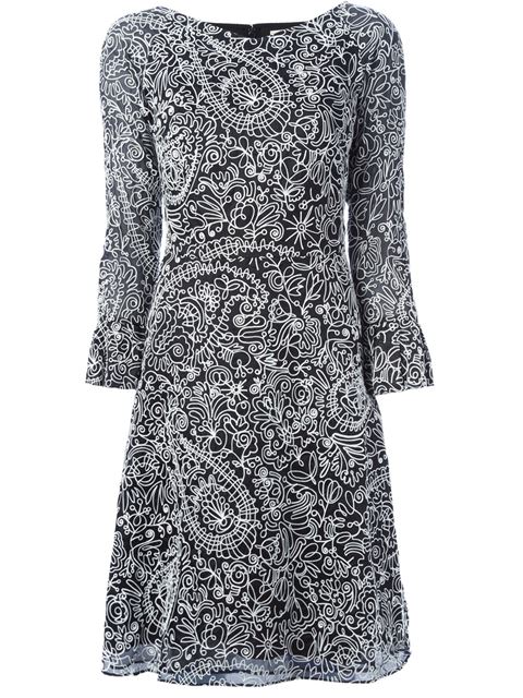 Tory Burch Floral Embroidered Dress | ModeSens