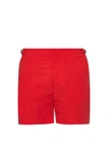Orlebar Brown Bulldog Mid-length Swim Shorts In Red