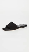 Aeyde Anna Suede Slides In Black