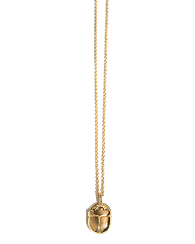 Pamela Love Large Scarab Pendant Necklace In Gold