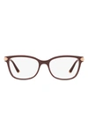 Dolce & Gabbana 51mm Butterfly Optical Glasses In Bordeaux/ Demo Lens