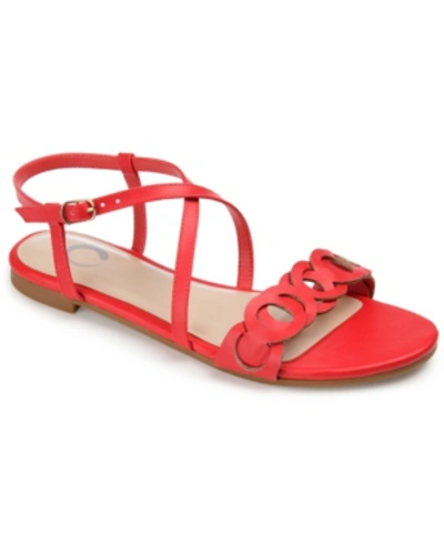 Journee Collection Collection Women's Jalia Sandal In Red