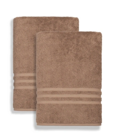 Linum Home Denzi 2-pc. Bath Towel Set Bedding In Light Brown