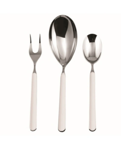 Mepra Serving Set Fantasia Flatware Set, Set Of 3 In Silver-tone