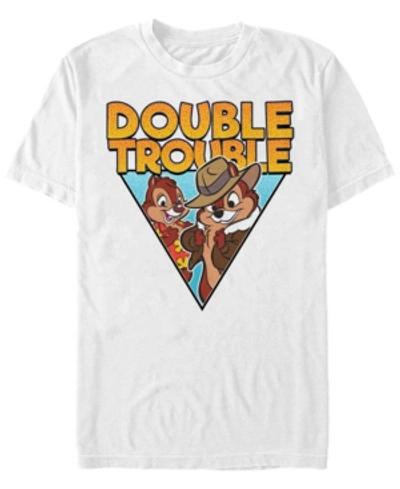Fifth Sun Men's Chip Dale Buddy Tee L Short Sleeve T-shirt In White